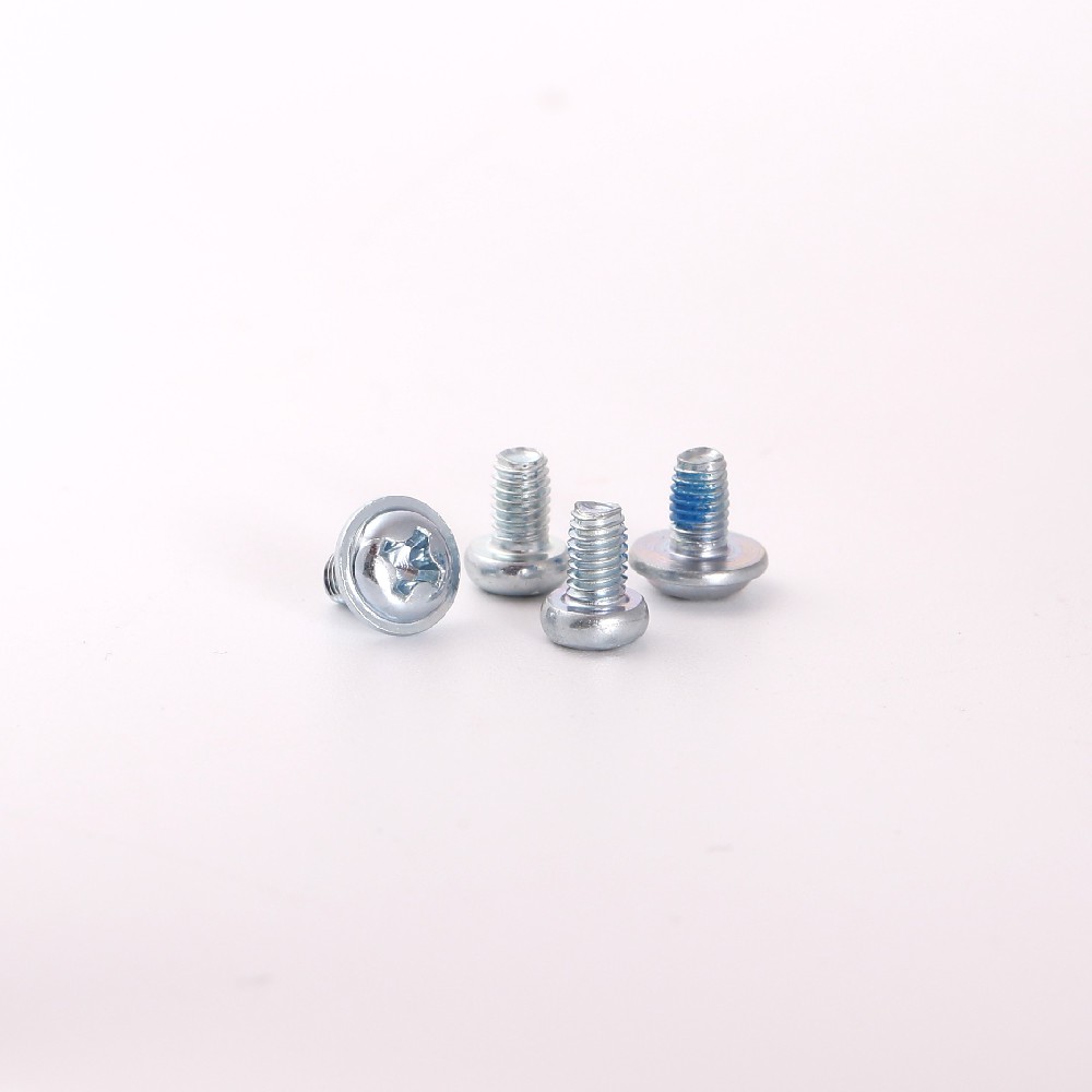 十字槽盤頭帶墊片點(diǎn)膠螺釘汽車電子螺絲